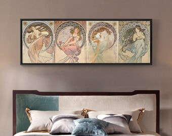 Alphonse Muchas,Moon Goddess, Woman Portrait,Canvas Print,Canvas Art, Canvas Wall Art,Extra Large Canvas Art,Large Canvas Wall Art P8