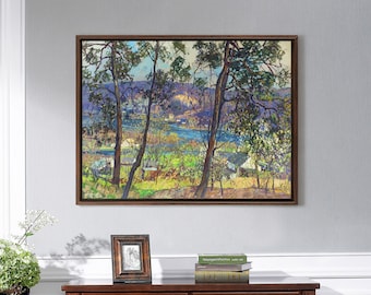 Edward Willis Redfield,Early Spring,Forest Field Scenery,Canvas Print,Canvas Art,Canvas Wall Art,Large Wall Art,Framed Wall Art,P975