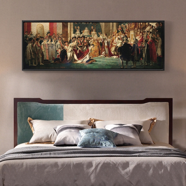 Jacques Louis David,Le Sacre De Napoleon Et Le Couronnement De Josephine A Notre Dame De Paris,Canvas Print,Canvas Art, Canvas Wall Art,P167