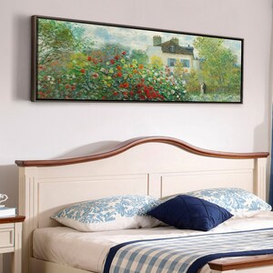 Claude Monet,The Garden Of Monet At Argenteuil,A Corner Of The Garden With Dahlias,Canvas Print,Canvas Art, Canvas Wall Art,Extra Large,P58