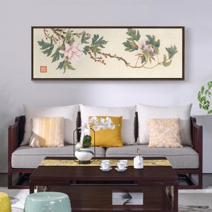 Peony Flower Art,Chinese Peony Flower,Canvas Print,Canvas Art,Canvas Wall Art,Large Wall Art,Framed Wall Art,Asian Wall Art,Chinese Art P330