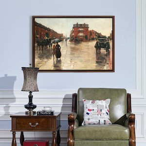 Childe Hassam,Rainy Day Boston,Leinwanddruck,Leinwand kunst,leinwand kunst,große Wandkunst,gerahmte Wandkunst,p1606
