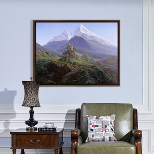 Caspar David Friedrich, The Watzmann,Snow mountain scenery,canvas print,canvas art,canvas wall art,large wall art,framed wall art,p826