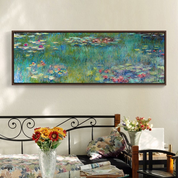 Claude Monet,Seerosen,Seerosen Malerei,Leinwand Druck,Leinwand Kunst,Leinwand Kunst,Extra große Leinwand Kunst,große Leinwand Wandkunst P71