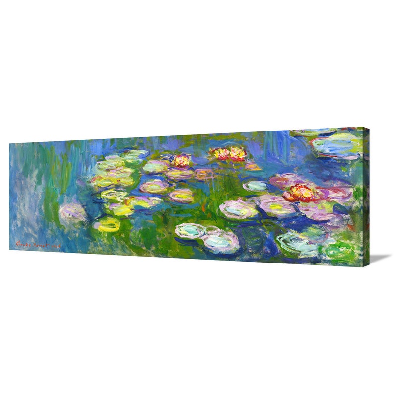 canvas wall art,extra large canvas art,large canvas wall art p67 Claude Monet,Water Lilies,Water lily pond,canvas print,canvas art