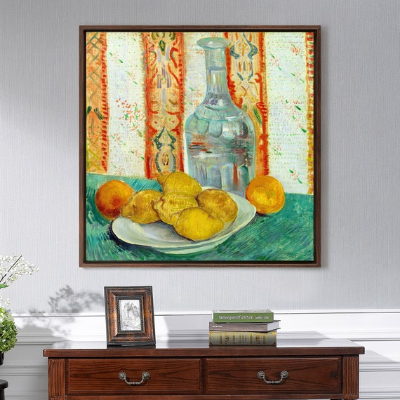 Vincent Van Goghcarafe and Dish With Citrus Fruitcanvas - Etsy