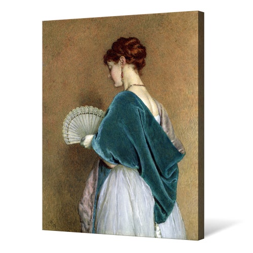 John Dawson Watson,Woman with a Fan shops Photograph,large wall art,framed wall art,canvas wall art,large canvas,M6214