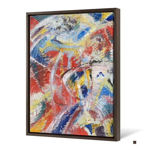 Jules Schmalzigaug,Development shops of a Theme in Red,Carnival,Red abstraction,large wall art,framed wall art,canvas wall art,large canvas,M6291