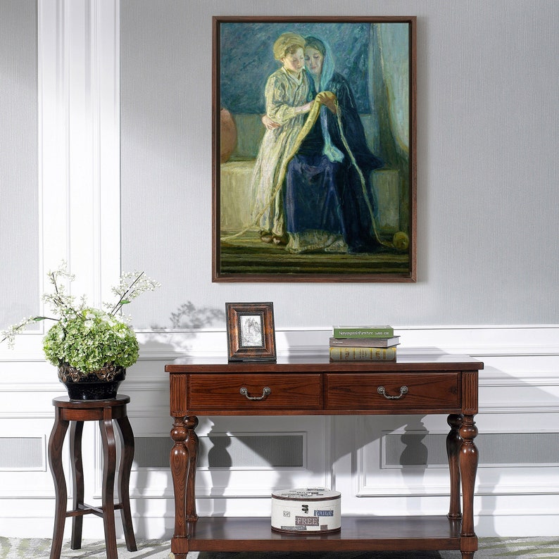 Henry Ossawa Tanner,Christ And His Mother Studying The Scriptures,large shops wall art,framed wall art,canvas wall art,large canvas,M5999