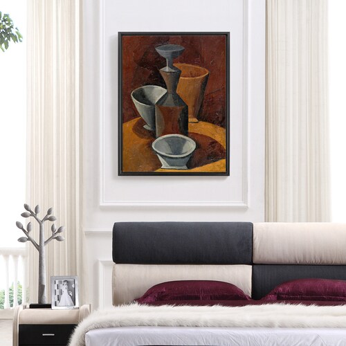 Pablo Picasso,Pitcher and Bowls,large wall art,framed shops wall art,canvas wall art,large canvas,M6484