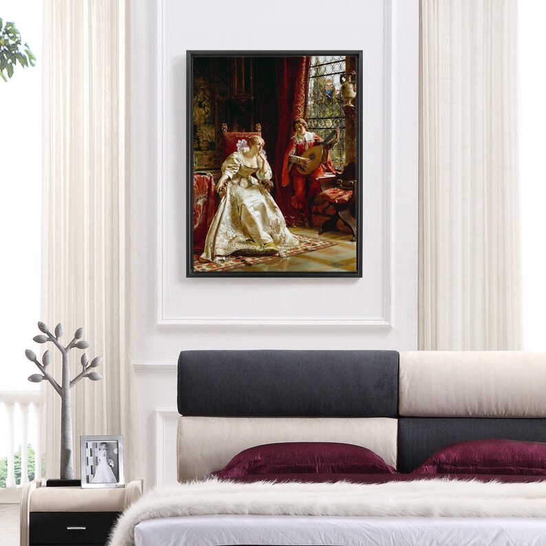 Joseph Frederick Charles store Soulacroix,The Serenade,large wall art,framed wall art,canvas wall art,large canvas,M6268