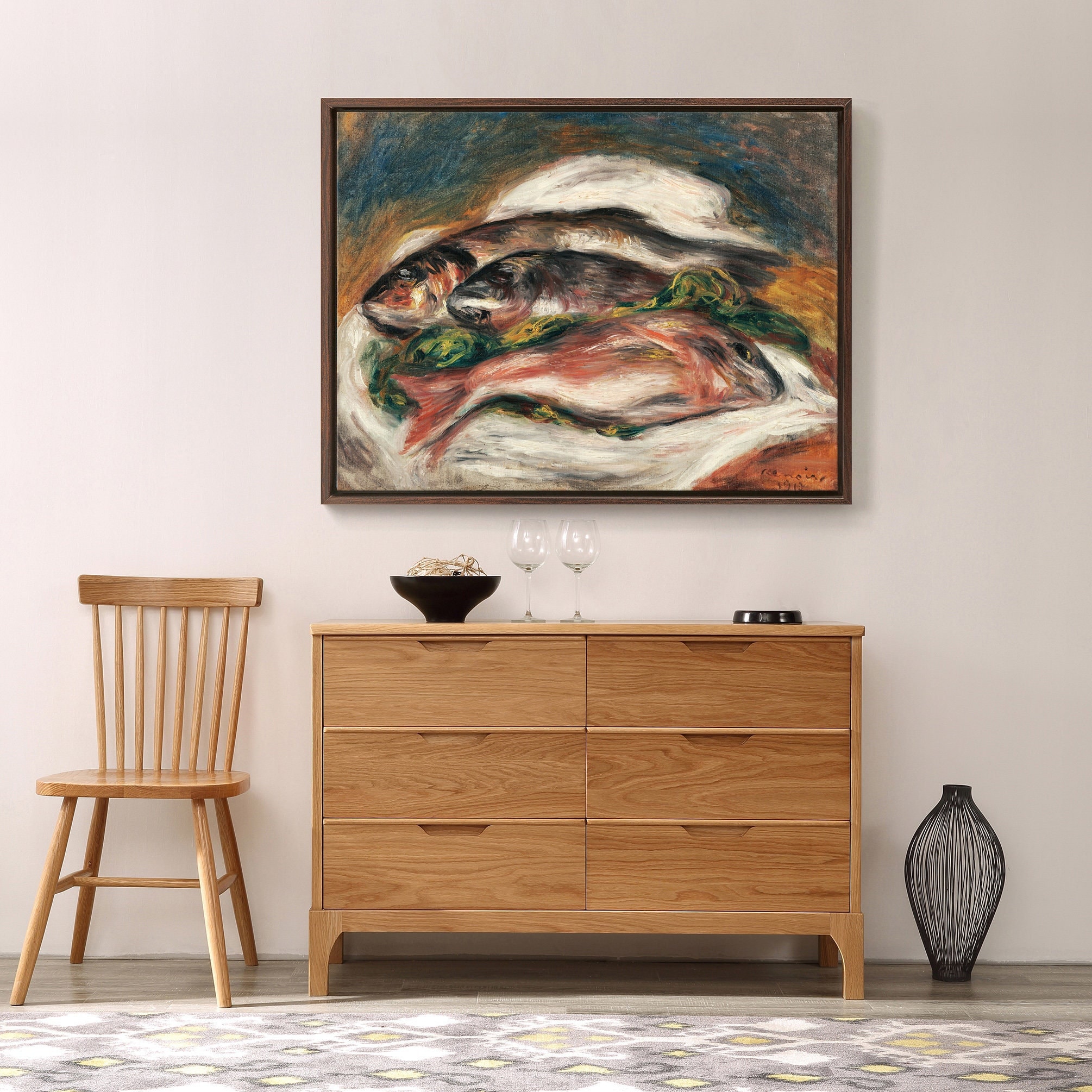 Auguste Renoir,les Poissons Pierre,large Wall Art,framed Wall Art