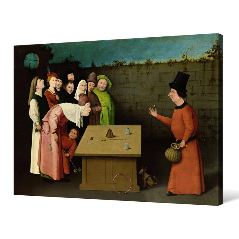 Hieronymus Bosch,The Conjurer,canvas print,canvas art,canvas wall art,large wall art,framed wall art,p1117
