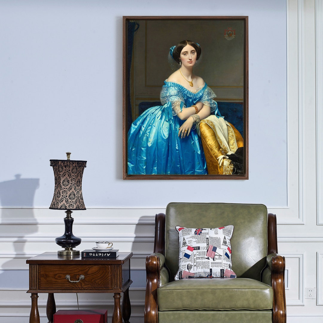 ingres blue dress Jean Auguste Dominique Ingres
