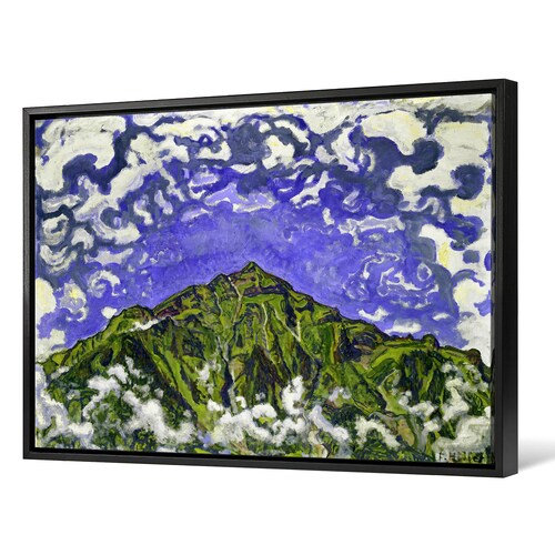Ferdinand Hodler,The Mount Niesen seen from Heustrich, 1910,large wall art,framed shops wall art,canvas wall art,large canvas,M3718