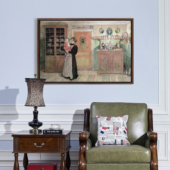 Carl Larsson,between Christmas and New Year,large Wall Art,framed