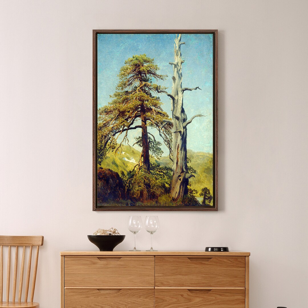 絵画 TREE August Cappelen, Study of Trees,dead Tree Art,canvas Print,canvas