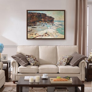 Charles Rosen,Bluff Point,Beach reef, coastal art,canvas print,canvas art,canvas wall art,large wall art,framed wall art,p834