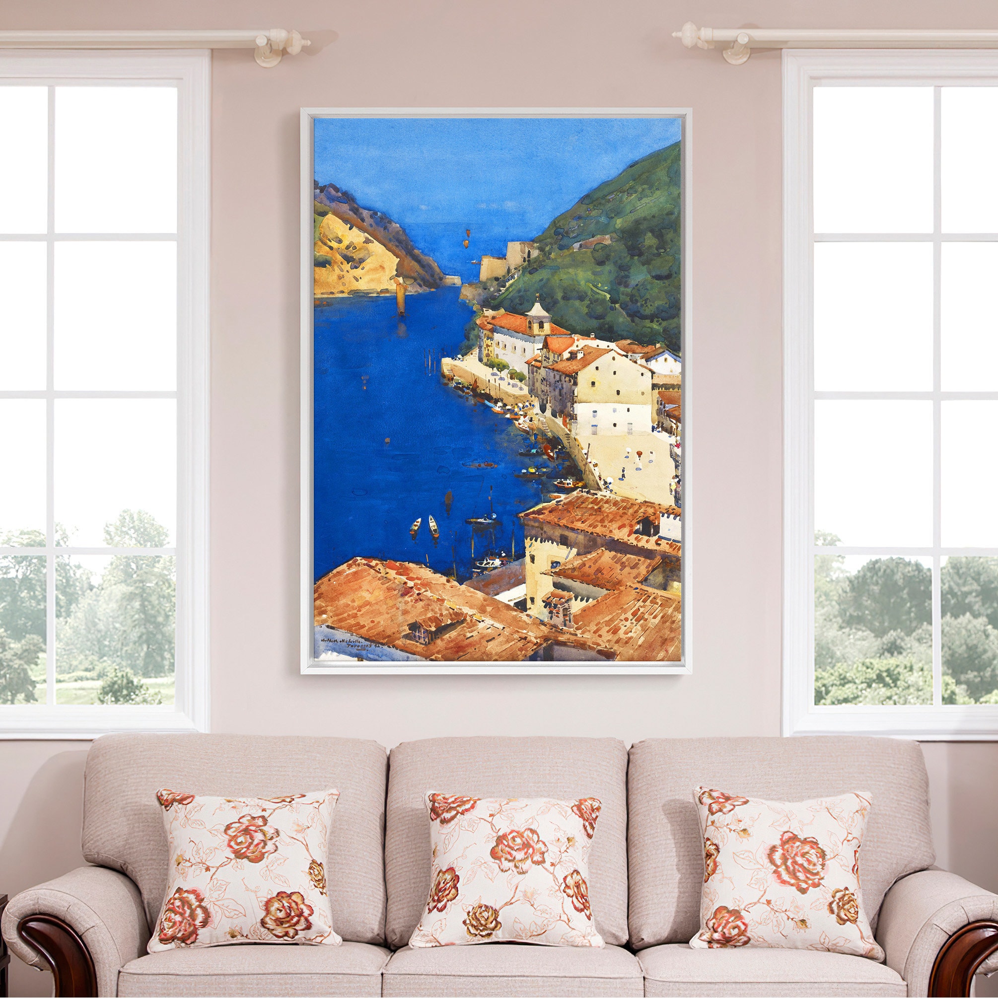 Arthur Melville,the Sapphire Sea,blue Bay Scenery,canvas Print