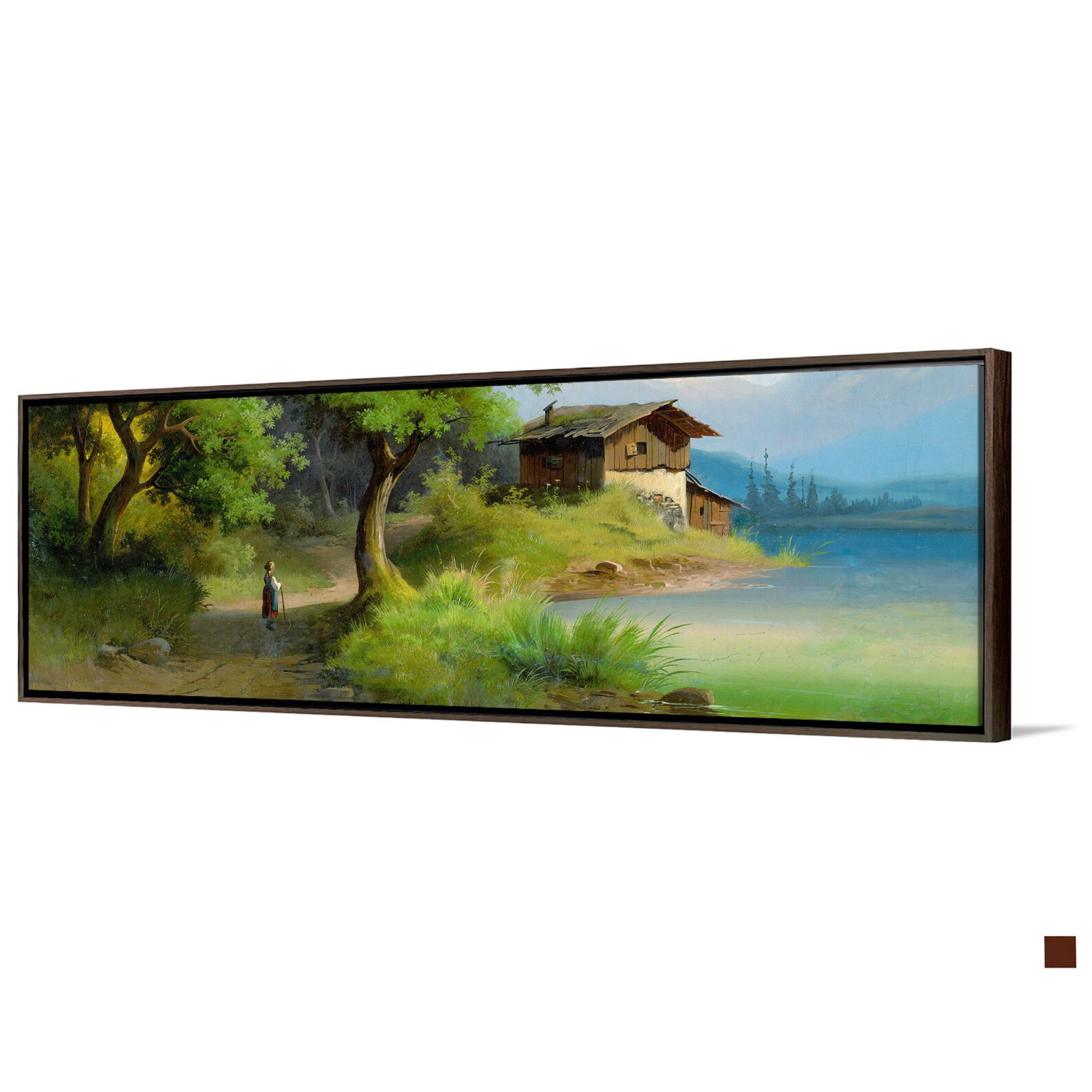 Riverside Cottage Scenery,canvas Print,canvas Art,canvas Wall Art,large ...