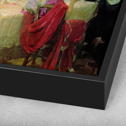 Jules Alexandre Grun,The End of shops Dinner,large wall art,framed wall art,canvas wall art,large canvas,M4500
