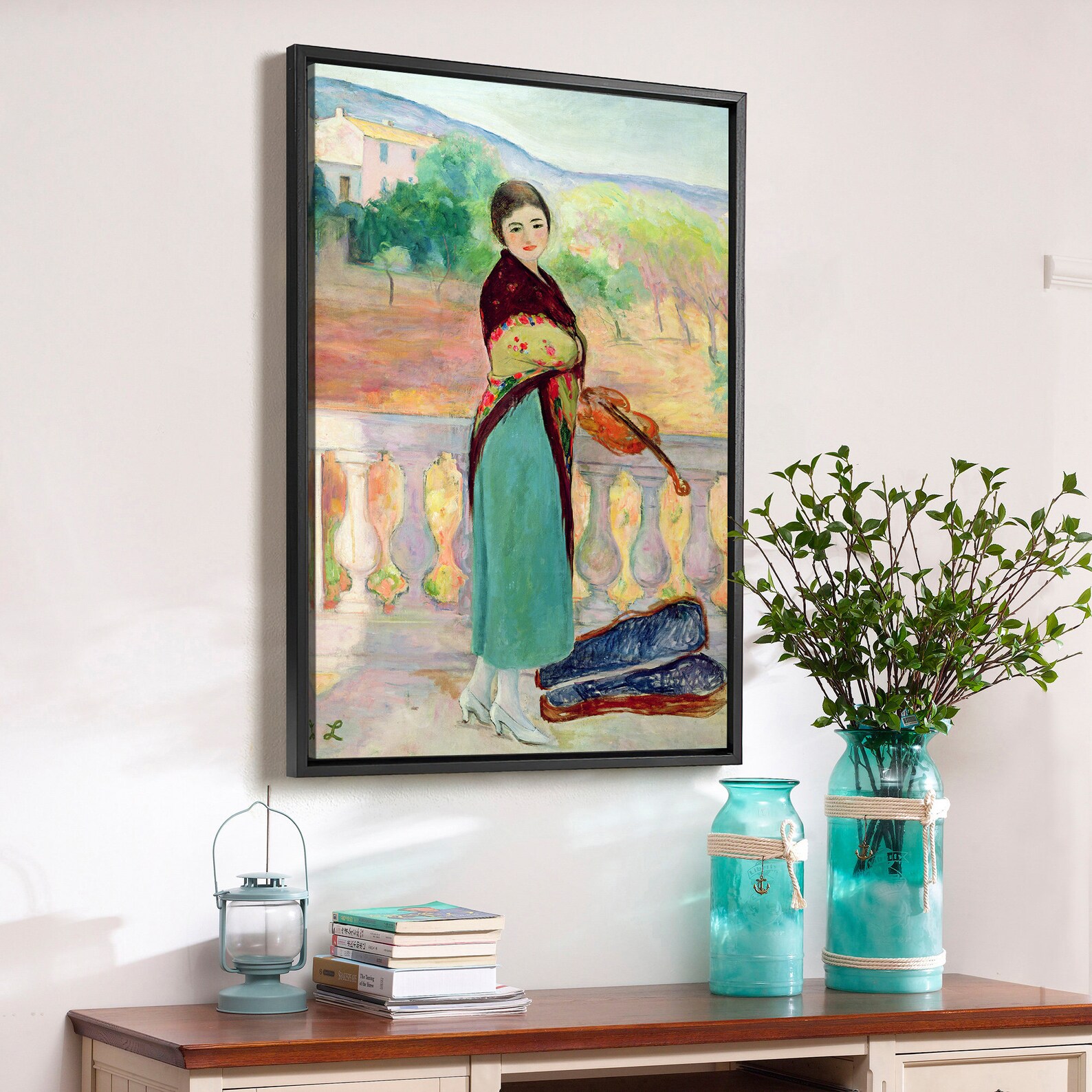 LEBASQUE ST TROPEZ Le PORT Rf05 - POSTER LITHOGRAPHIQUE 60x65cm d'un