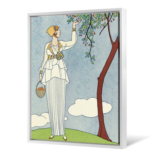 Georges Barbier,La saison des prunes mirabelles Drawing,large wall art,framed shops wall art,canvas wall art,large canvas,M5807