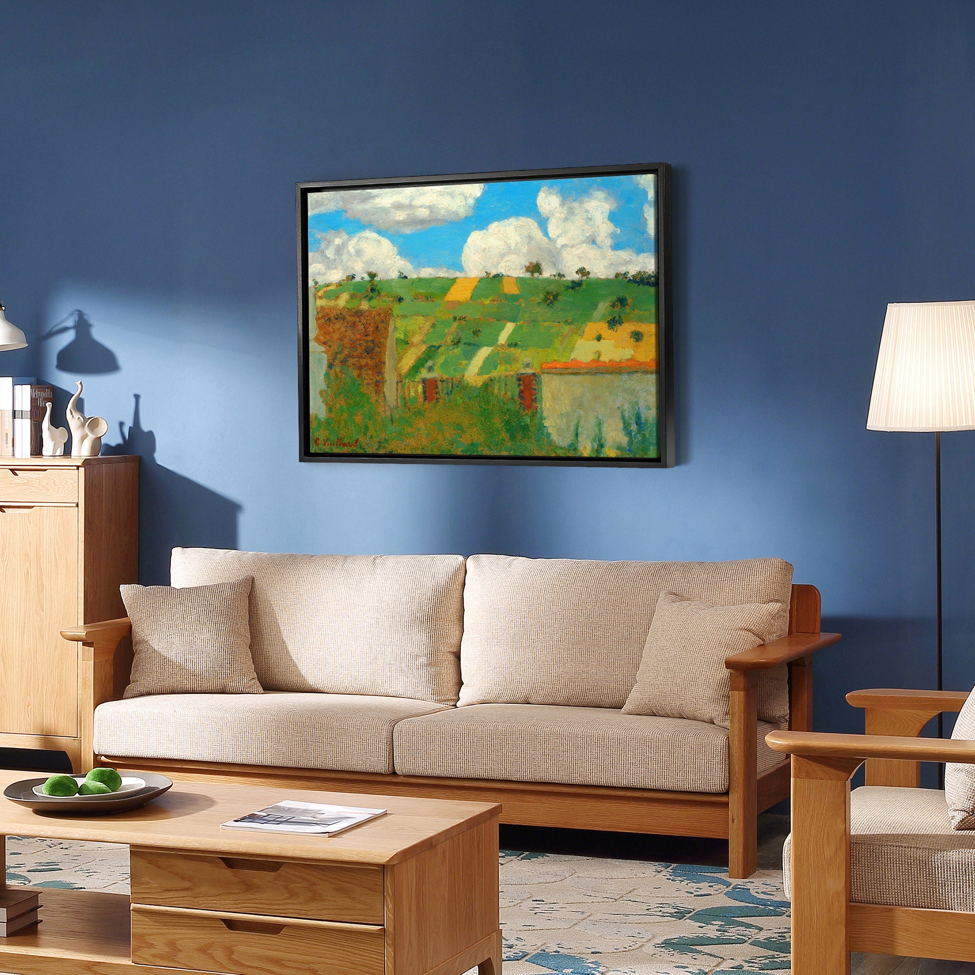 Edouard Vuillard,landscape of the Ile-de-france,field Landscape