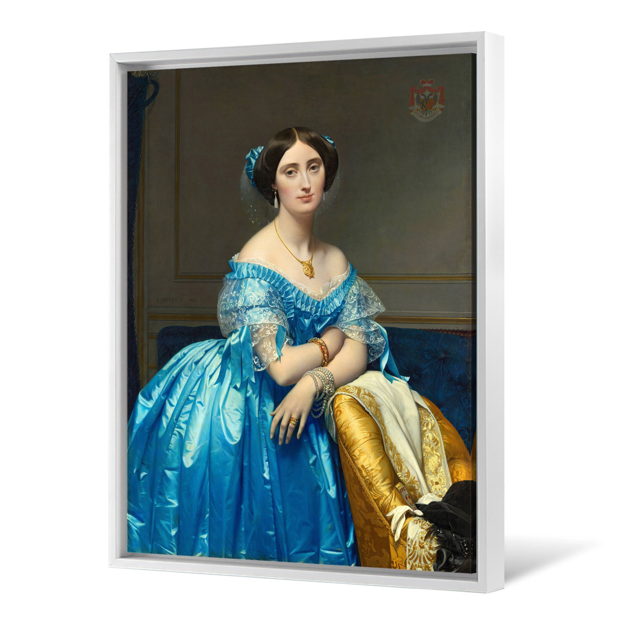 ingres blue dress Jean Auguste Dominique Ingres,La Princesse de Broglie,Princess In A Dress,Canvas Print,Canvas Art,Canvas Wall Art,Large Wall Art,P721_2 Size:56 ( $20 will be added ) the United Kingdom BACHELORETTE PARTY What to Wear to