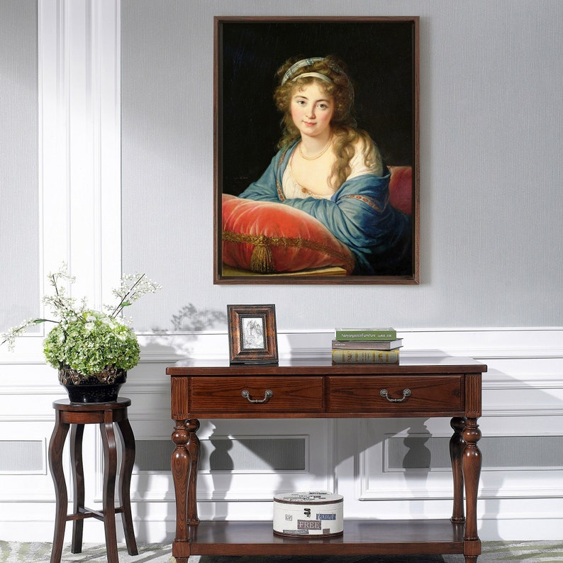 Elisabeth Louise Vigee-Lebrun,The Countess Catherine Vassilievna shops Skavronskaia,large wall art,framed wall art,canvas wall,large canvas,M5610
