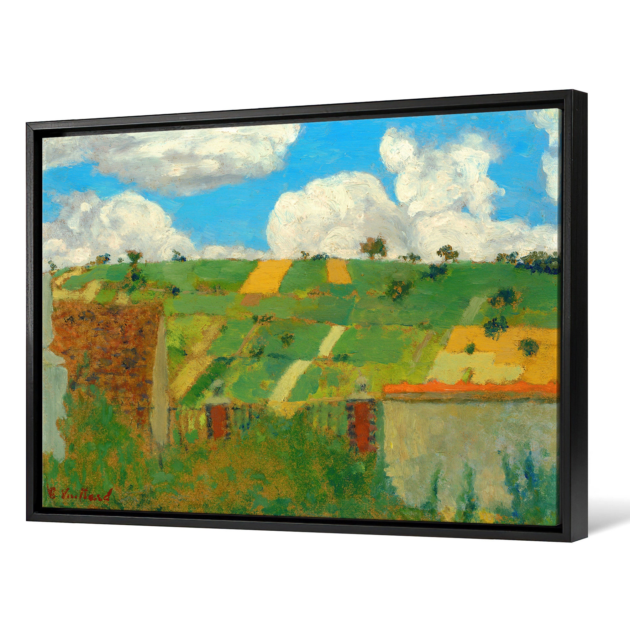 Edouard Vuillard,landscape of the Ile-de-france,field Landscape