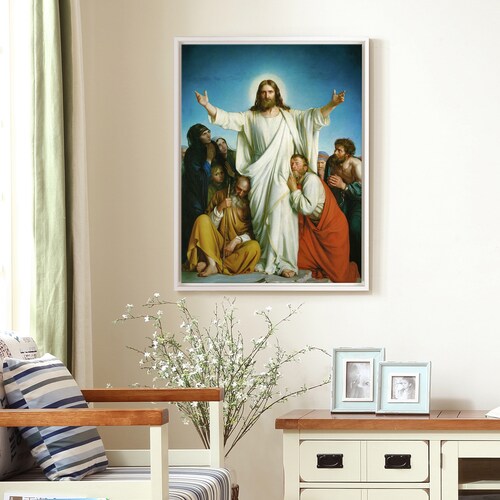 Carl Bloch,Christus Consolator, 1875,large wall art,framed wall shops art,canvas wall art,large canvas,M5450
