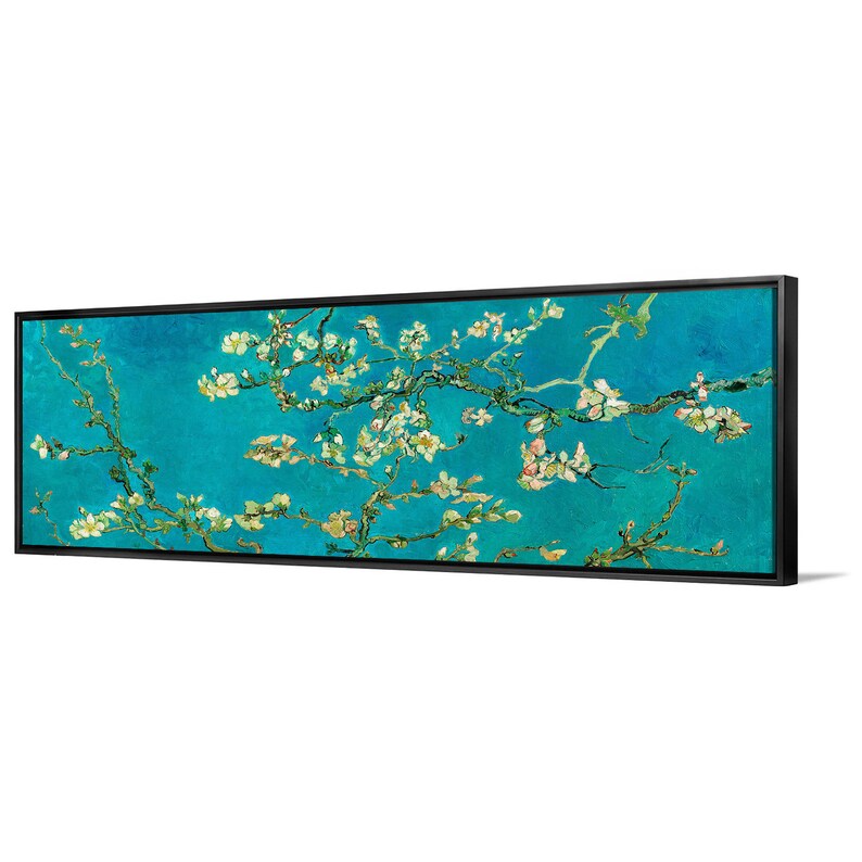 Vincent Van Gogh,Almond Blossom,Canvas Print,Canvas Art, Canvas Wall Art,Extra Large Canvas Art,Large Canvas Wall Art,P272 Framed canvas black