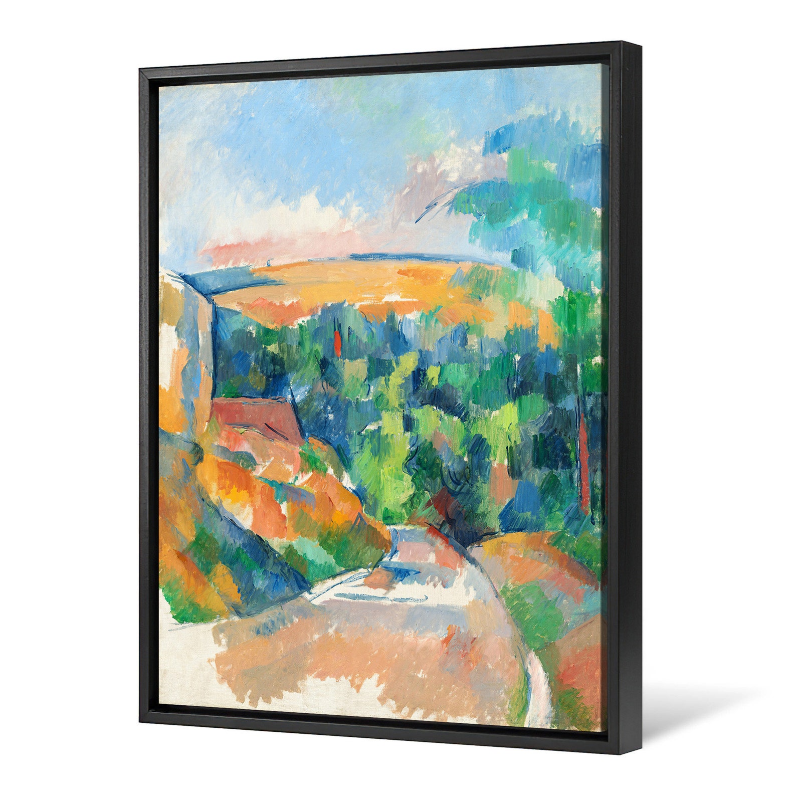 Paul Cézanne,the Bend in the Road,country Road Scenery,canvas Print ...