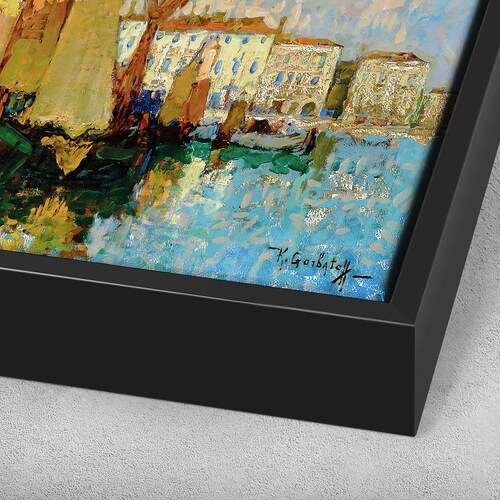 Konstantin Gorbatov,Chioggia, Sailing scenery in coastal towns,large shops wall art,framed wall art,canvas wall art,large canvas,M4529