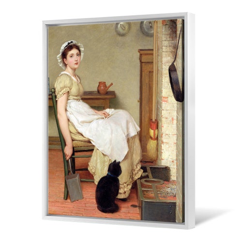 George Dunlop Leslie,Her First Place,large wall art,framed wall art,canvas shops wall art,large canvas,M5783