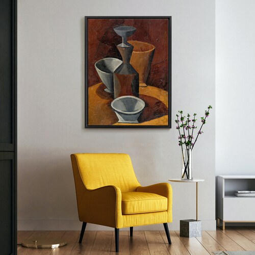Pablo Picasso,Pitcher and Bowls,large wall art,framed shops wall art,canvas wall art,large canvas,M6484