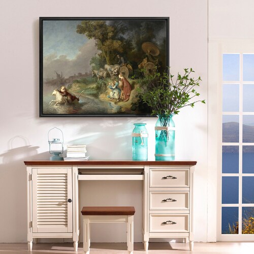 Rembrandt van Rijn,The Abduction of Europa,large wall art,framed wall art,canvas shops wall art,large canvas,M4925