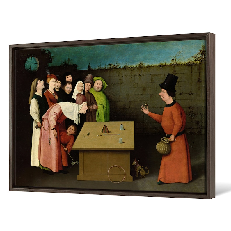 Hieronymus Bosch,The Conjurer,canvas print,canvas art,canvas wall art,large wall art,framed wall art,p1117