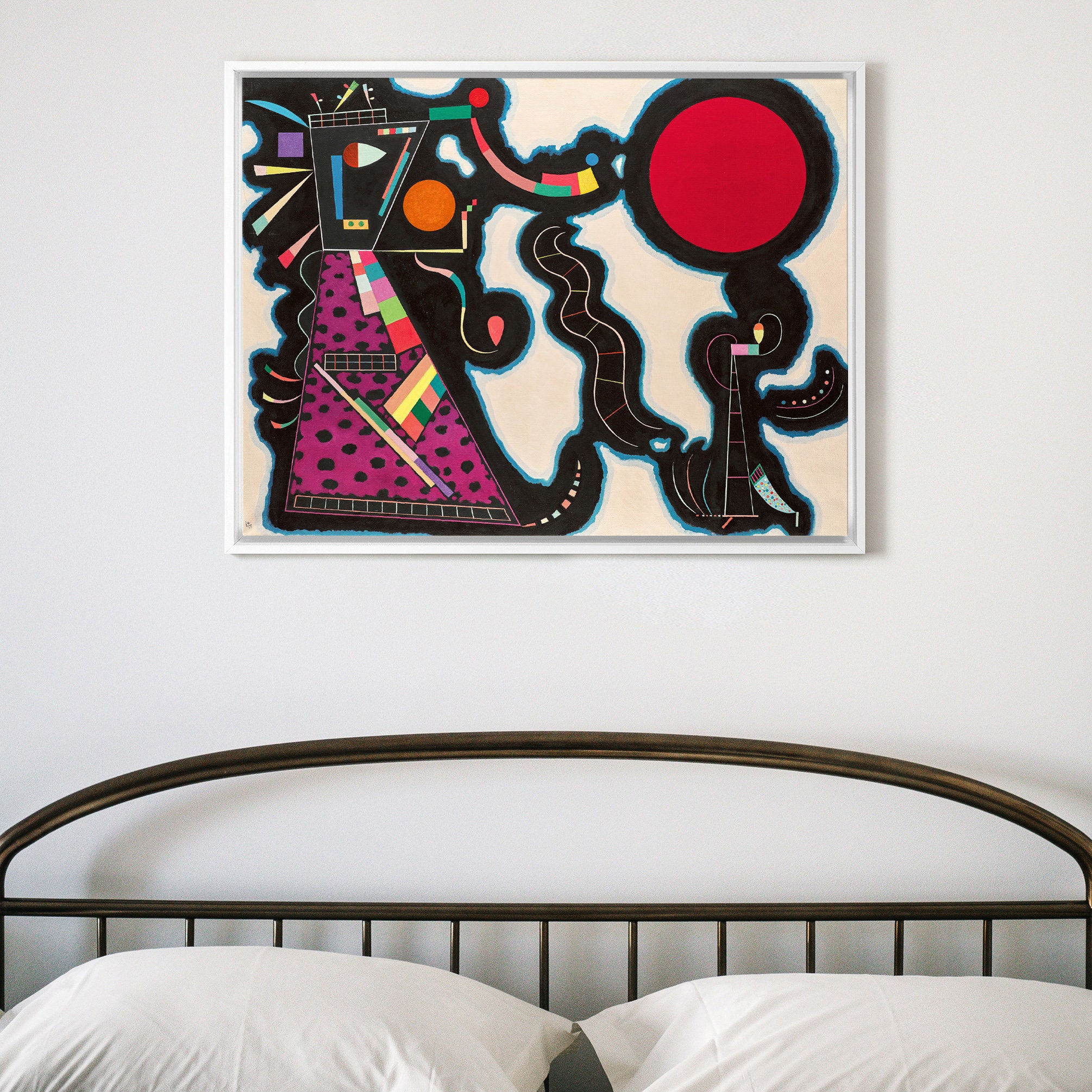 Wassily Kandinsky,le Rond Rouge,red Abstract Art,canvas Print