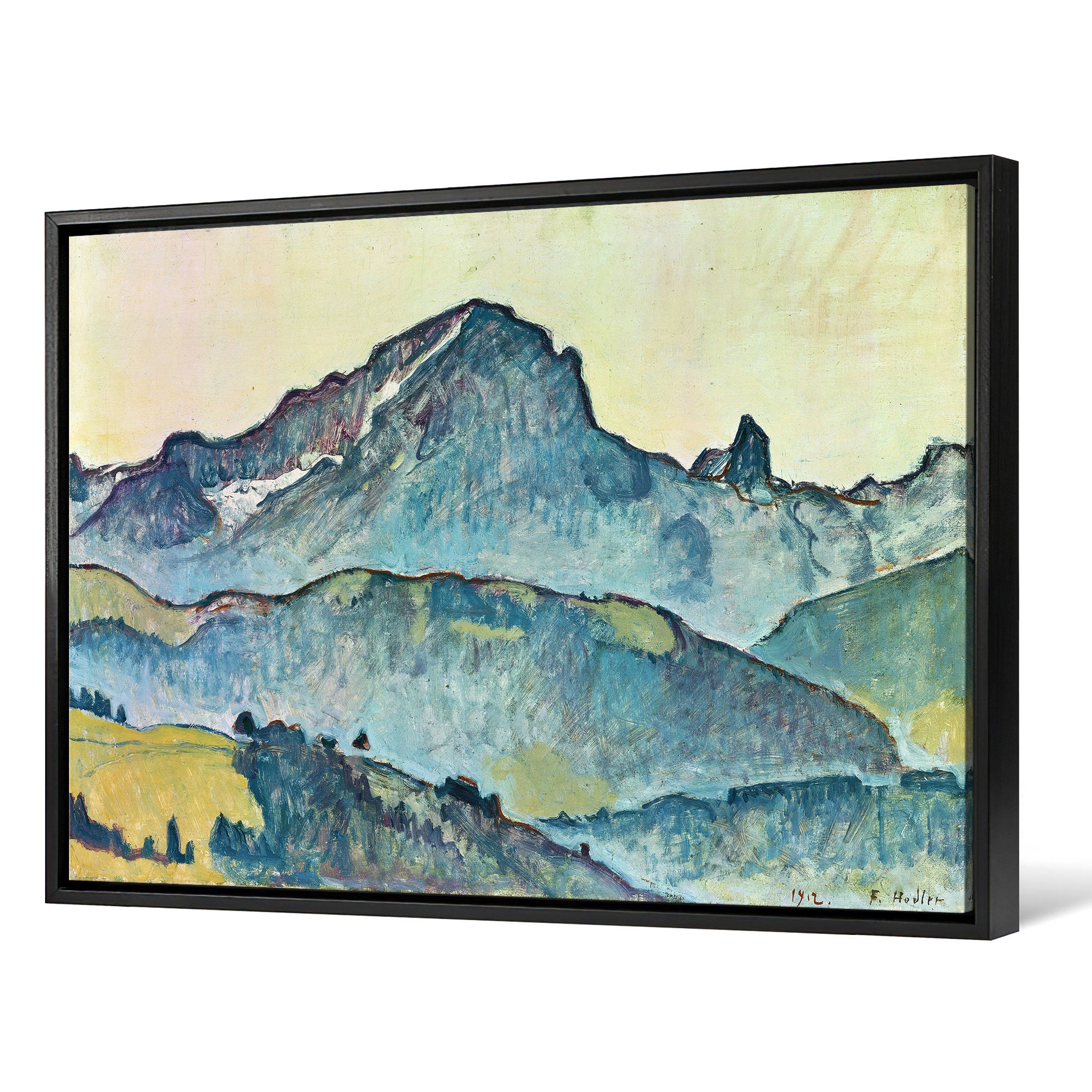 Ferdinand Hodler,Le Grand Muveran Berner hot Alpen 1912,large wall art,framed wall art,canvas wall art,large canvas,M3715