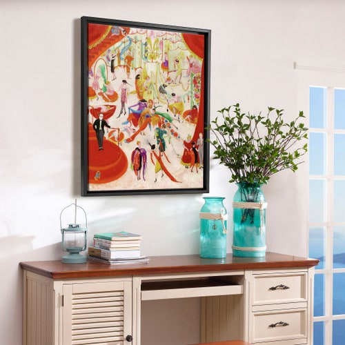Florine Stettheimer,Spring Sale at Bendel's,large wall art,framed wall shops art,canvas wall art,large canvas,M5685