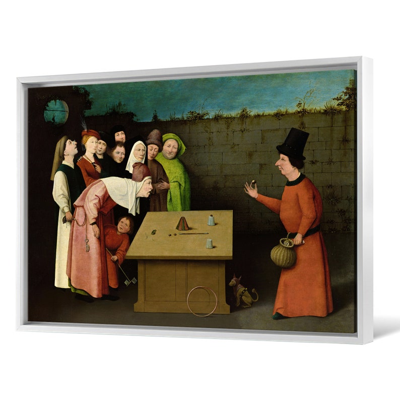 Hieronymus Bosch,The Conjurer,canvas print,canvas art,canvas wall art,large wall art,framed wall art,p1117