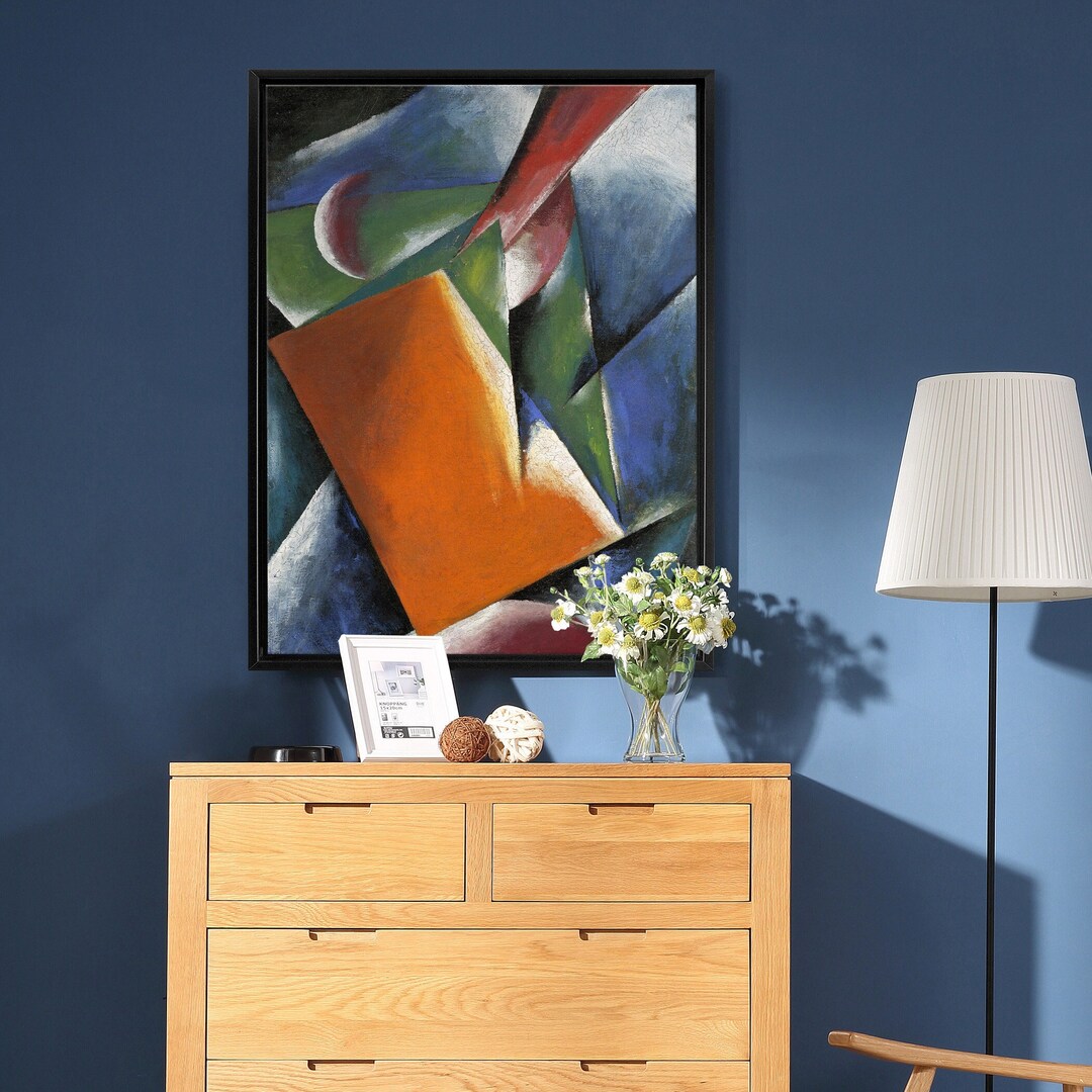 Große Abstrakte Wandkunst Auf Leinwand – 50,8 X 101,6 Cm, Mit Schwarzem Rahmen, Für Wohnzimmer & Büro