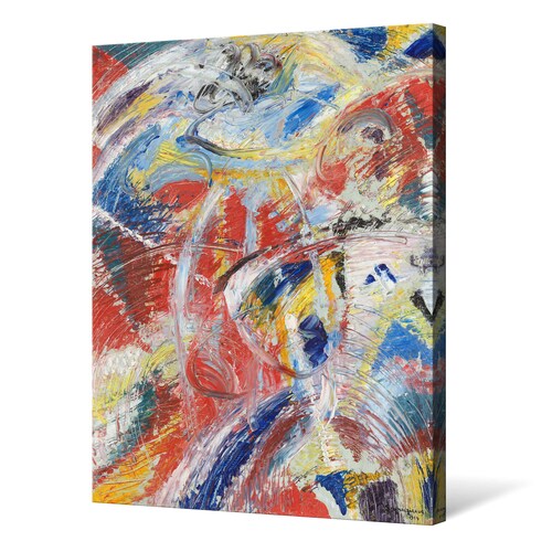 Jules Schmalzigaug,Development shops of a Theme in Red,Carnival,Red abstraction,large wall art,framed wall art,canvas wall art,large canvas,M6291