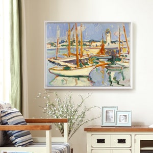Samuel John Peploe,Samuel John Peploe,Boats at Royan,canvas print,canvas art,canvas wall art,large wall art,framed wall art,p1390