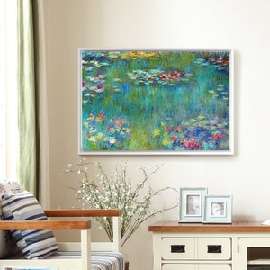 Claude Monet,Water Lilies,Green water lily pond,canvas print,canvas art,canvas wall art,large wall art,framed wall art,p1639