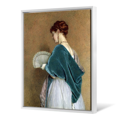 John Dawson Watson,Woman with a Fan shops Photograph,large wall art,framed wall art,canvas wall art,large canvas,M6214