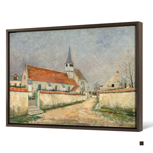 Maurice Utrillo,Church with Red Roof and White Walls,large wall art,framed wall shops art,canvas wall art,large canvas,M4624
