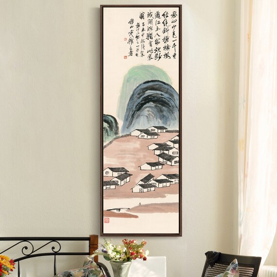 Qi Baishi,twelve Landscape Screens 12,chinese Painting,vertical
